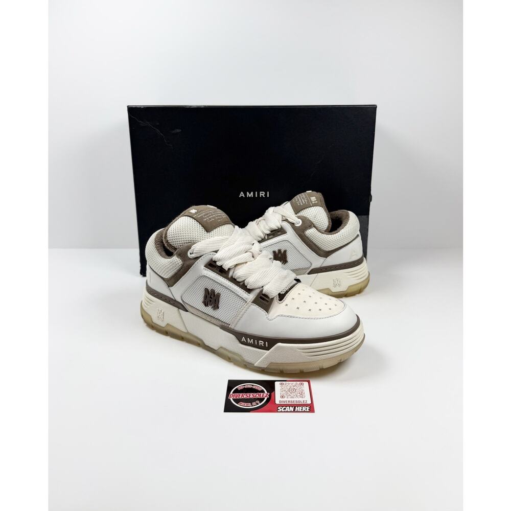 Size 44EU/11US - Amiri MA-1 White Brown Sneakers